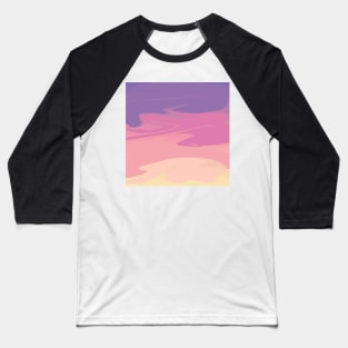 pastel desert sunset fluid art Baseball T-Shirt